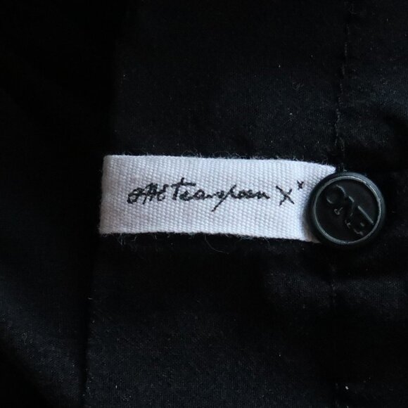 One Teaspoon Rango Black Lyocell Scoop Neck Ruffle Hem Mini Dress Size Medium M - Picture 14 of 15